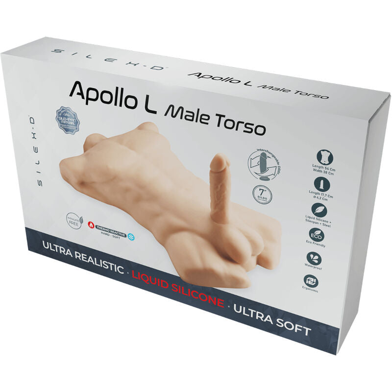 SILEXD - APOLLO L REALISTISK MANLIG TORSO