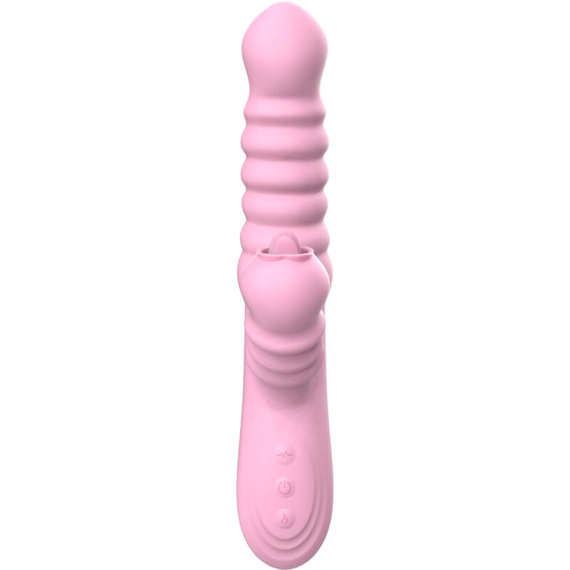 ARMONY - VIBRATOR MULTIFUNKTION MED STIMULERENDE TUNGE VARMEEFFEKT PINK