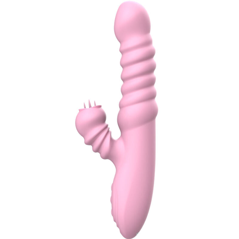 ARMONY - VIBRATOR MULTIFUNKTION MED STIMULERENDE TUNGE VARMEEFFEKT PINK