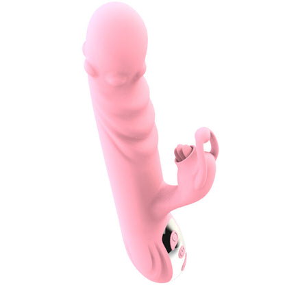 ARMONY - FULD TUNGE VIBRATOR MED STIMULERENDE TUNGE PINK VARMEEFFEKT