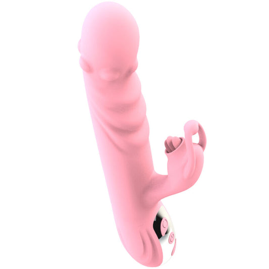 ARMONY - FULD TUNGE VIBRATOR MED STIMULERENDE TUNGE PINK VARMEEFFEKT