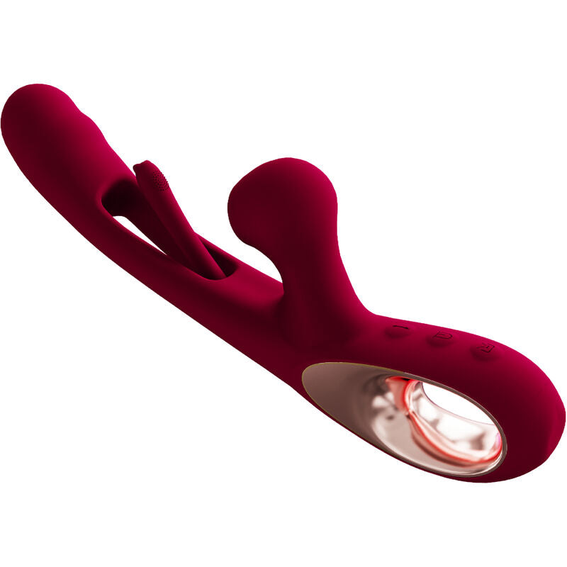 ARMONY - VIBRATEUR IMPACT SWING &amp; DOUBLE STIMULATEUR MODÈLE 2 BORDEAUX