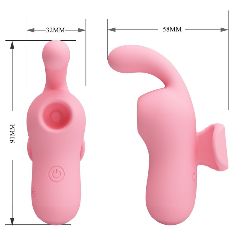 PRETTY LOVE - MINI SJOVT LEGETØJ AF MAGIC FAIRY VIBRATOR &amp; SUCKER