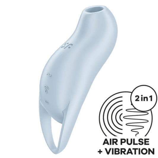 SATISFYER - POCKET PRO 1 CLITORIS STIMULATOR LYSEBLÅ