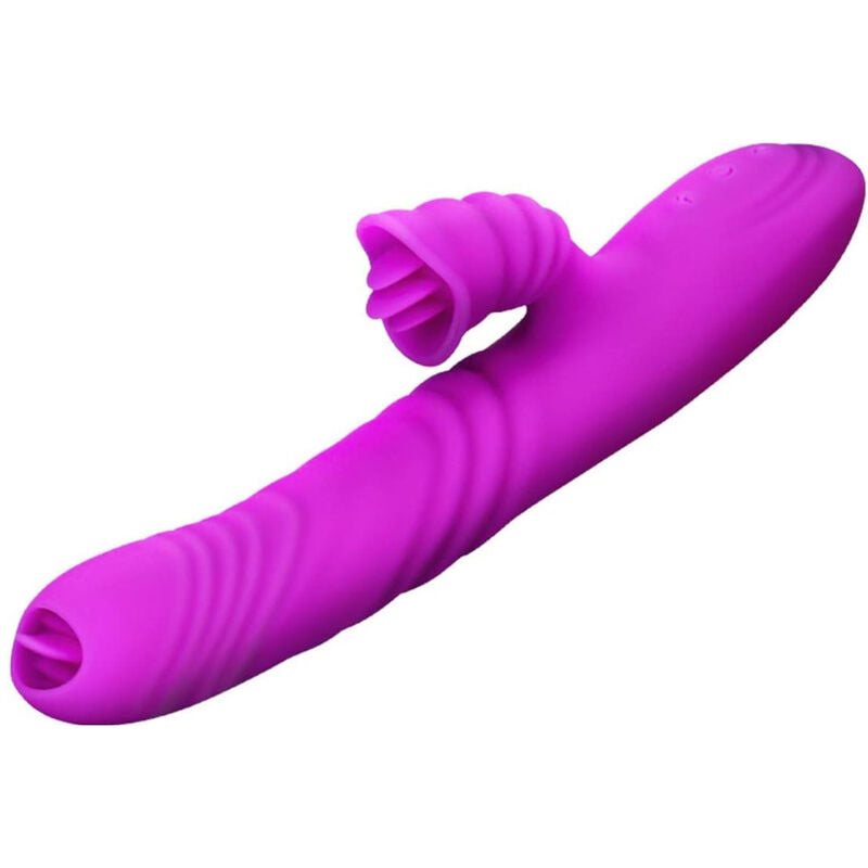 ARMONY - ANGELIA MULTIFUNKTIONSVIBRATOR DOBBELT TONG VIOLET VARMEEFFEKT