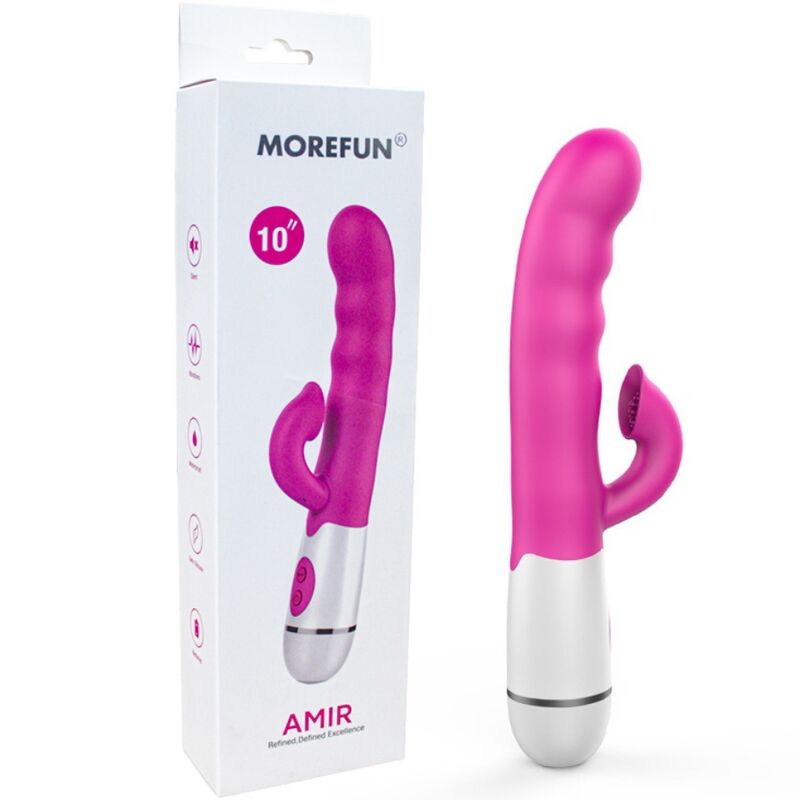 ARMONY - AMIR VIBRATOR MULTIFUNKTION MED STIMULERENDE TONGE 16 HASTIGHEDER PINK