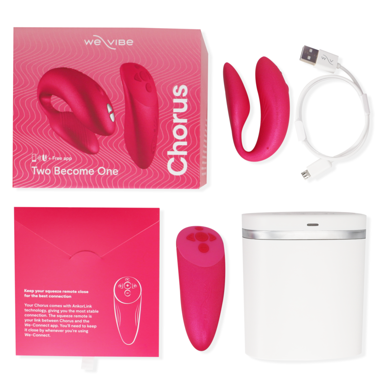 WE-VIBE - CHORUS VIBRATOR TIL PAR MED SQUEEZE CONTROL PINK
