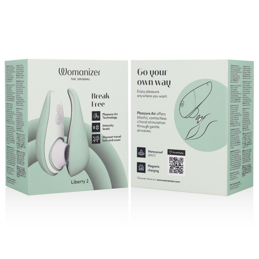 WOMANIZER - LIBERTY 2 CLITORIS STIMULATOR & SUCTION LIGHT GREEN
