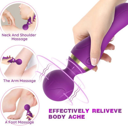ARMONY - FREEZA MASSAGER &amp; VIBRATOR SUPERFLEKSIBELT HOVED SORT