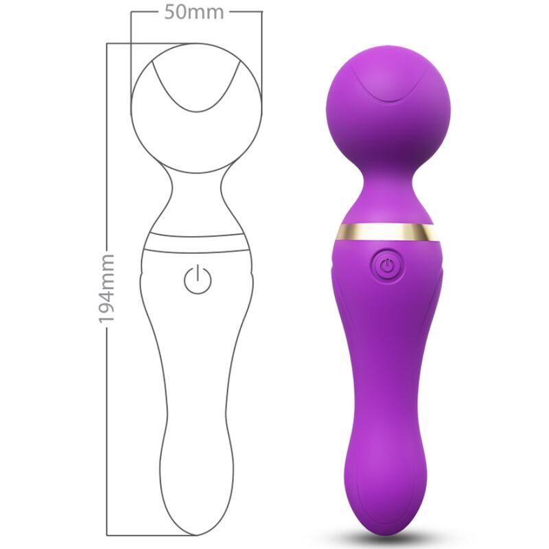 ARMONY - FREEZA MASSAGER &amp; VIBRATOR SUPERFLEKSIBELT HOVED LILLA