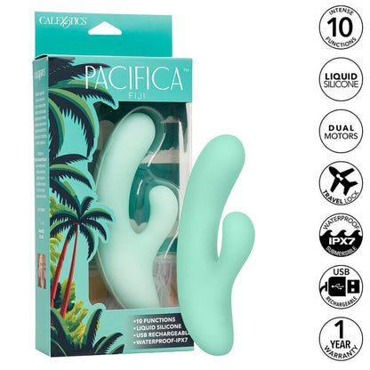 CALEXOTICS - PACIFICA FIJI VIBRATEUR ET ESTIMULATEUR POINT G 10 VIBRATIONS AQUA