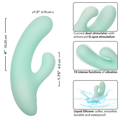 CALEXOTICS - PACIFICA FIJI VIBRATEUR ET ESTIMULATEUR POINT G 10 VIBRATIONS AQUA