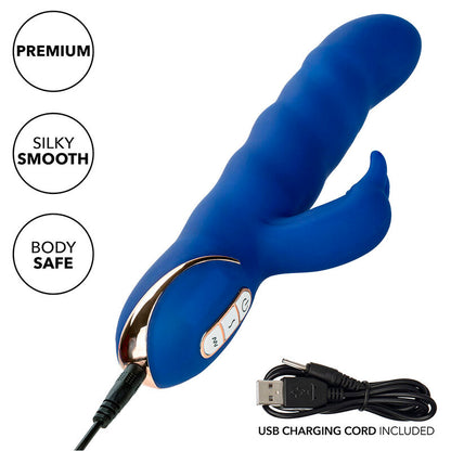 CALEXOTICS - JACK RABBIT VIBRATOR WAVE MOTION BLÅ