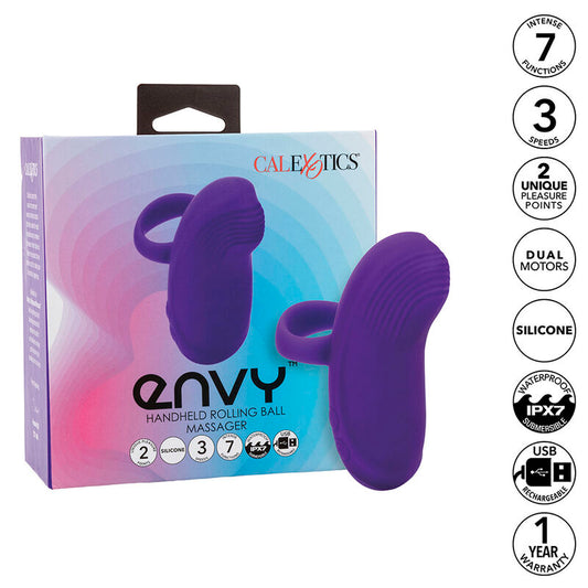 CALEXOTICS - ENVY HÅNDHOLDT ROLLING BALL MASSAGER 7 VIBRATIONER LILLA