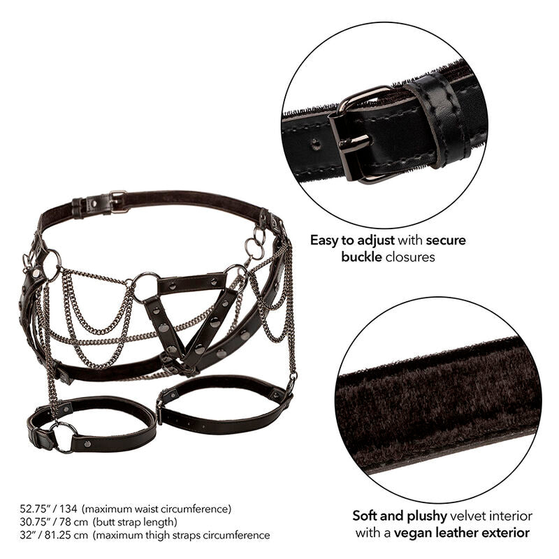 CALEXOTICS - HARNAIS DE CUISSE MULTICHAÎNES EUPHORIA PREMIUM GRANDE TAILLE