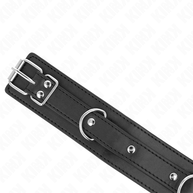 KINK - HALSKÆDE MED LIN 65 CM 3 RING MODEL 1 JUSTERBAR 38-49 CM X 5 CM