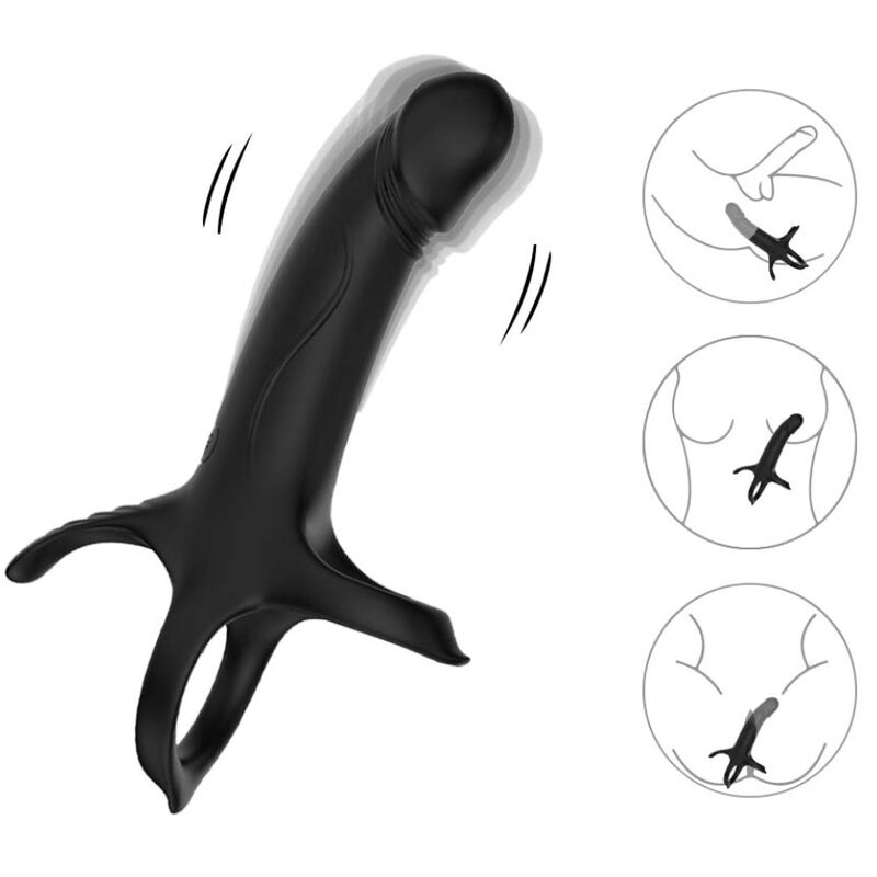 ARMONY - DILDO MED RING &amp; VIBRATOR SORT