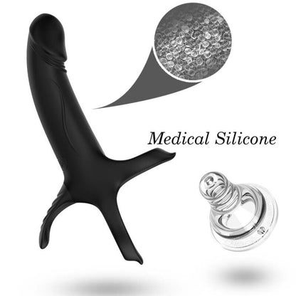 ARMONY - DILDO MED RING &amp; VIBRATOR SORT