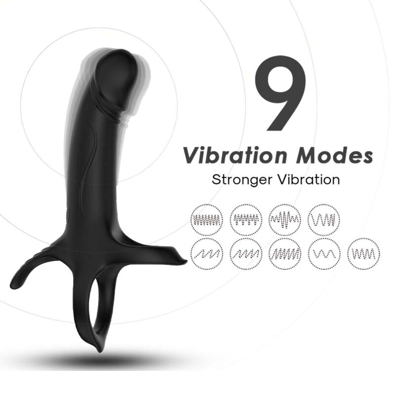 ARMONY - DILDO MED RING &amp; VIBRATOR SORT