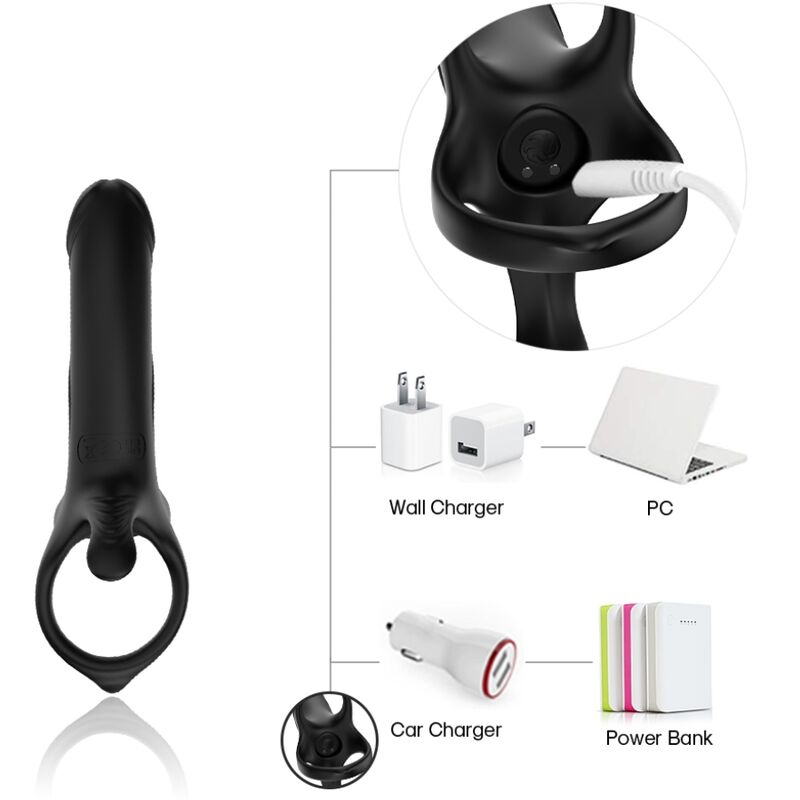 ARMONY - DILDO MED RING &amp; VIBRATOR SORT