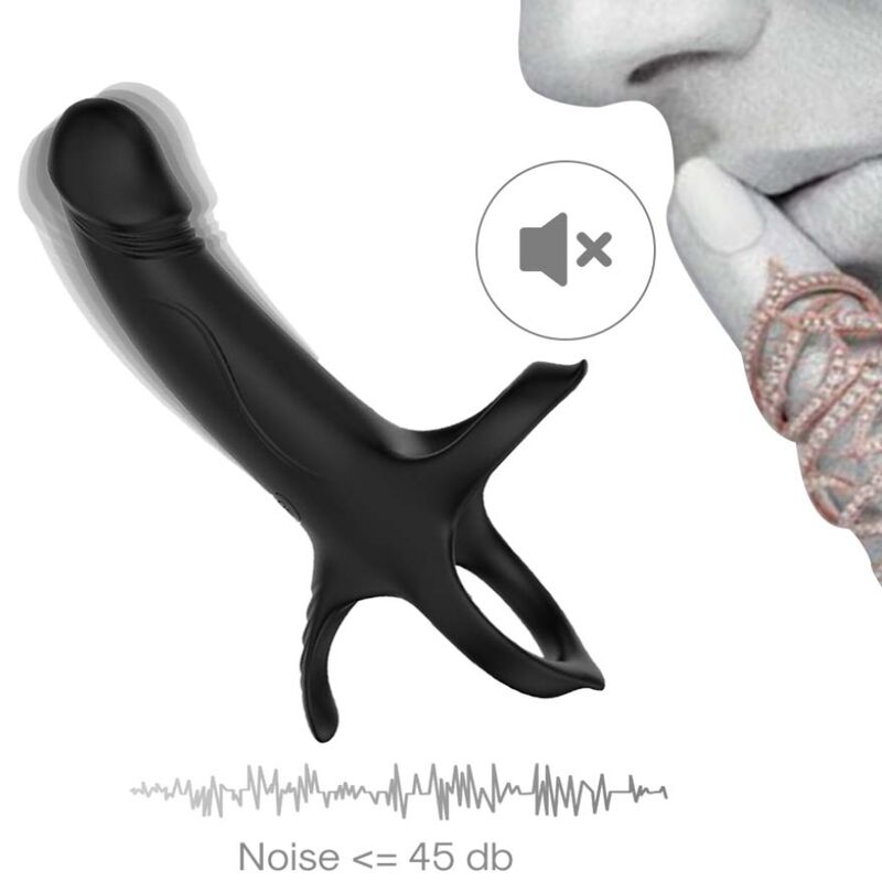 ARMONY - DILDO MED RING &amp; VIBRATOR SORT