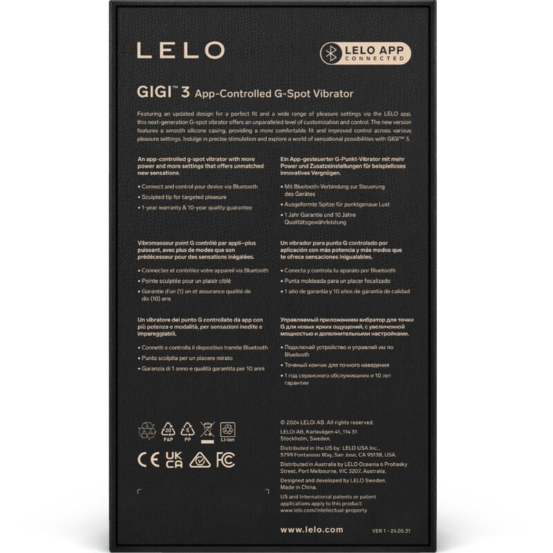 LELO - VIBRATEUR POINT G GIGI™ 3 VIOLET