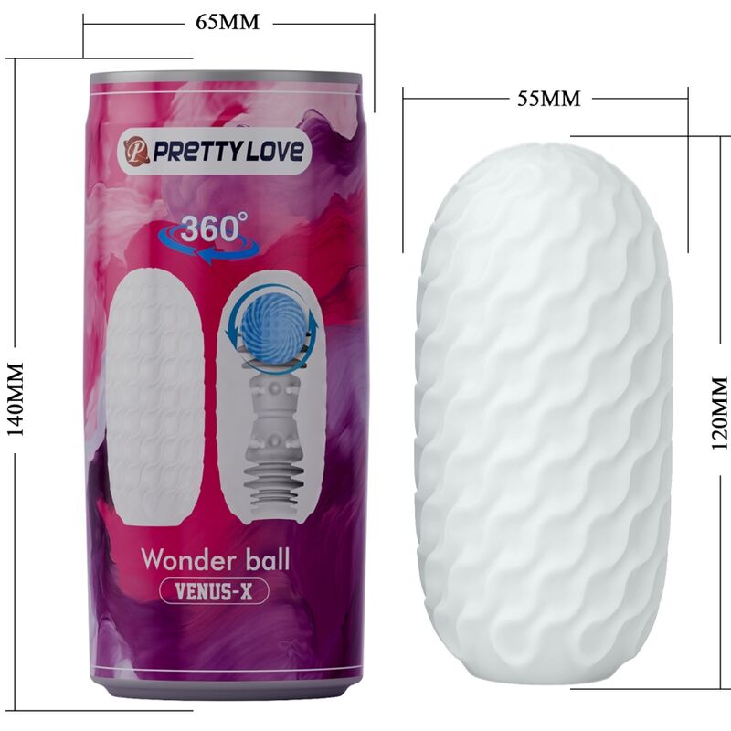 PRETTY LOVE - MASTURBATEUR MASCULIN VENUS X MODÈLE 3 BLANC