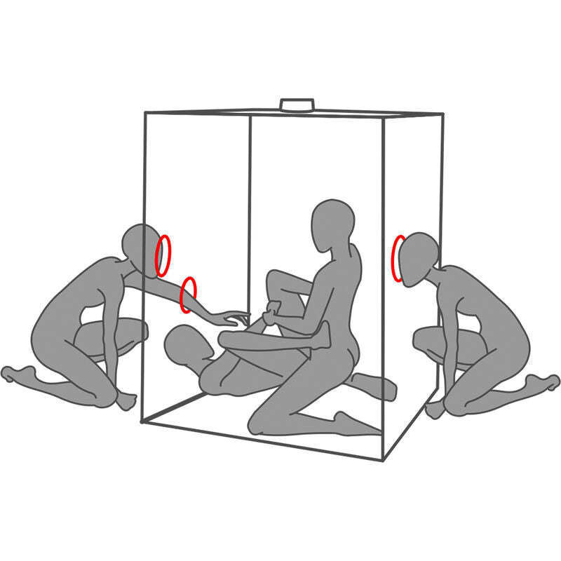 SECRET DOME - KINK CLUB CABIN SCANDALE BLACK & RED