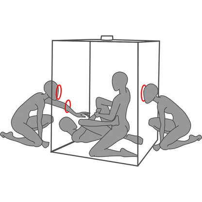 SECRET DOME - KINK CLUB CABIN SCANDALE BLACK & RED