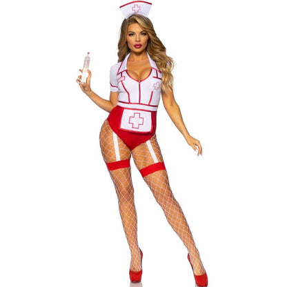 LEG AVENUE - COSTUME D'INFIRMIÈRE SEXY ROUGE/BLANC M