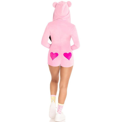LEG AVENUE - BODY OURS EN VELOURS ROSE S