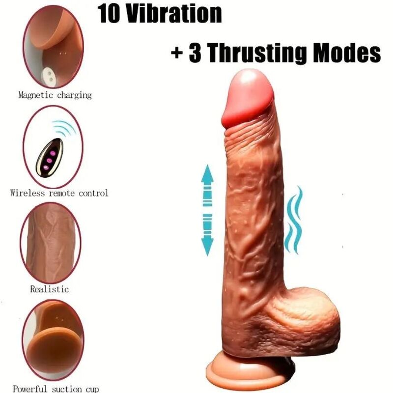 ARMONY - GENOPLADELIG VIBRERENDE REALISTISK DILDO