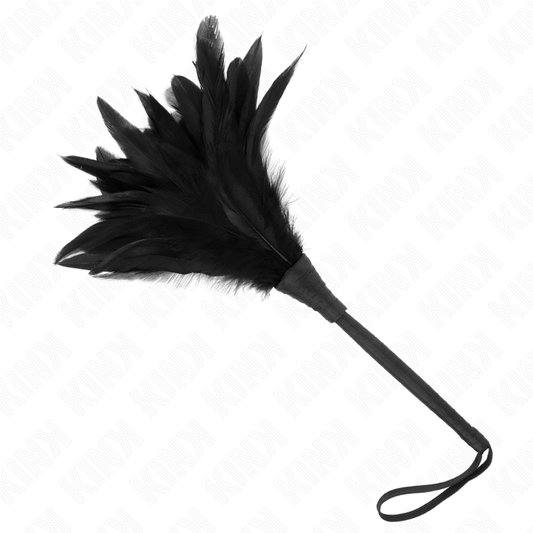 KINK - SORT MAIDS HORN FORMET KILDEFJER 36 CM
