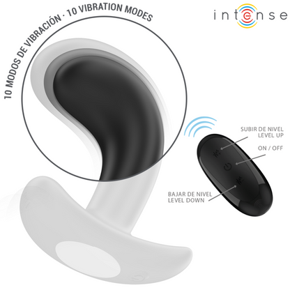 INTENSE - CHANDLER ANAL STIK 10 VIBRATIONER SORT FJERNBETJENING