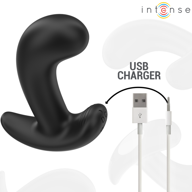 INTENSE - CHANDLER ANAL STIK 10 VIBRATIONER SORT FJERNBETJENING