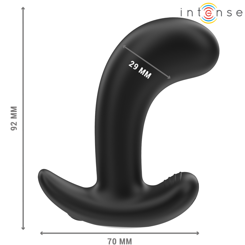 INTENSE - CHANDLER ANAL STIK 10 VIBRATIONER SORT FJERNBETJENING