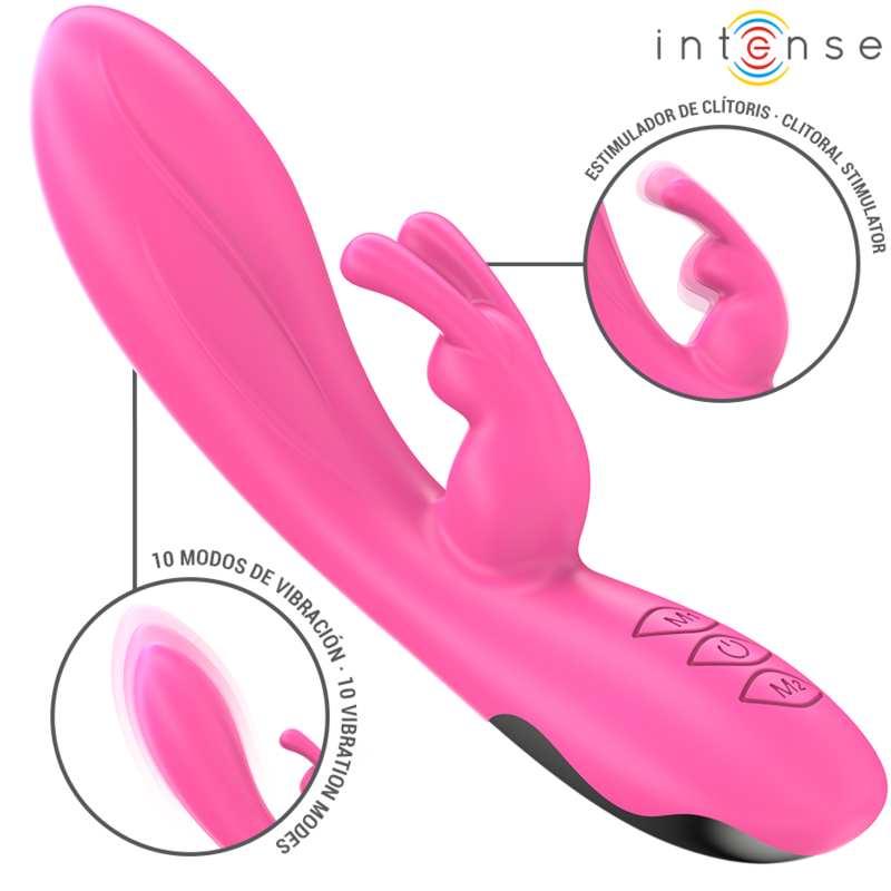 INTENSE - RANDALL RABBIT VIBRATEUR 10 VIBRATIONS ROSE