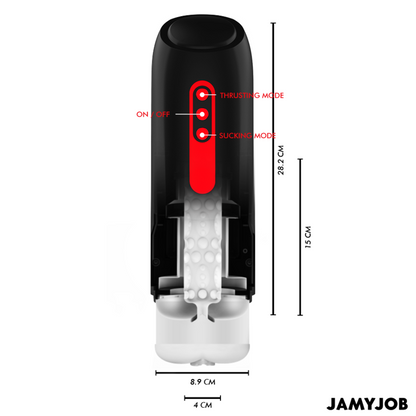 JAMYJOB - PHANTOM AUTOMATIC VAGINA MASTURBATOR 5 SUGE- OG STRØM-MODUS