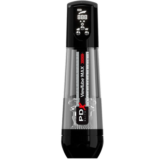 PDX ELITE - VIEWTUBE MAX VIEW AUTOMATIC MASTURNADOR WITH TRANSPARENT SUCTION