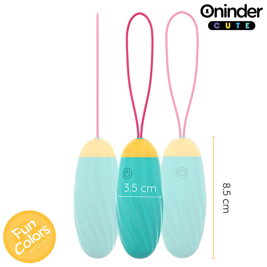 ONINDER CUTE - LOVE PLEASURE VIBRATING EGG - ROTATING SILICONE GEMS - FREE GLOBAL APP