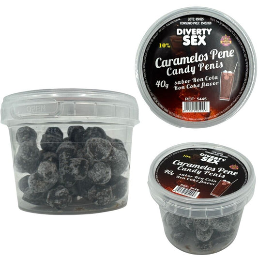 DIABLO PICANTE - 20 RON COLA FLAVORED PENIS CANDIES