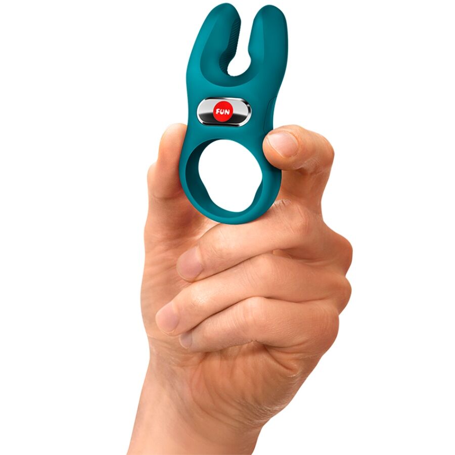 FUN FACTORY - NOS PRO VIBRATING COCK RING BOTTLE GREEN