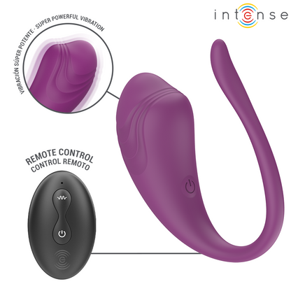 INTENSE - OLIVIA PURPLE VIBRATING EGG WITH REMOTE CONTROL