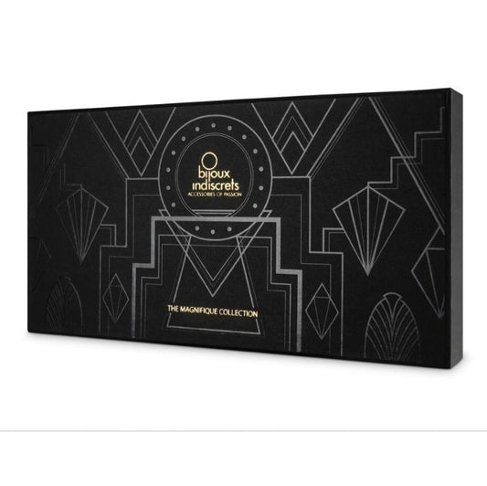 BIJOUX - MAGNIFIK METAL HALSKÆDE MED gyldne FRANSER