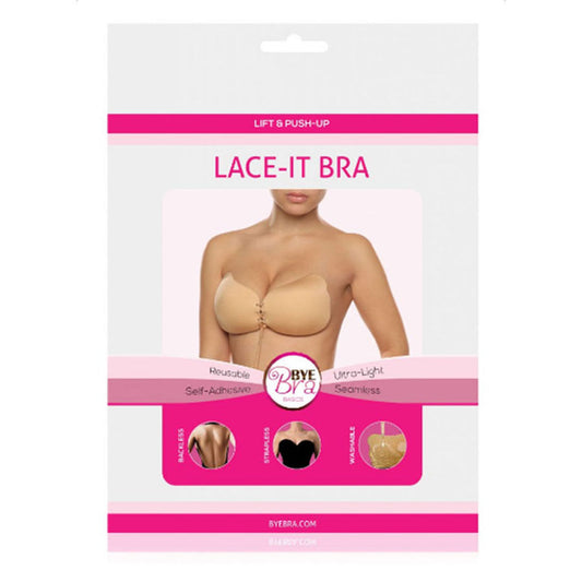 BYE-BRA - LACE-IT FORBEDRING PSH-UP BEIGE KOP D