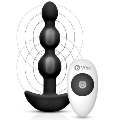 B-VIBE - TRIPLET ANAL FJERNBETJENING PERLER SORT