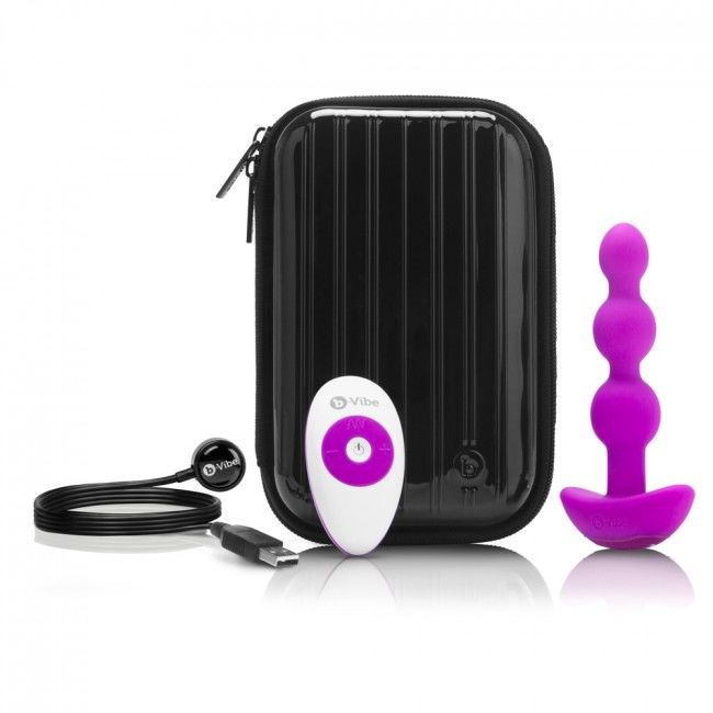 B-VIBE - TRIPLET ANAL FJERNBETJENING PERLER PINK