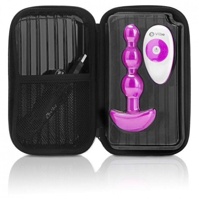 B-VIBE - TRIPLET ANAL FJERNBETJENING PERLER PINK