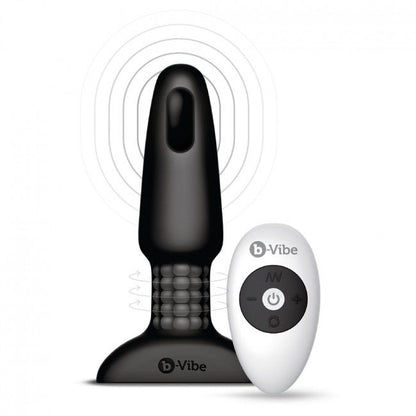 B-VIBE - PLUG ANAL TÉLÉCOMMANDÉ RIMMING 2 NOIR