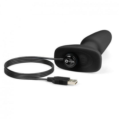 B-VIBE - PLUG ANAL TÉLÉCOMMANDÉ RIMMING 2 NOIR